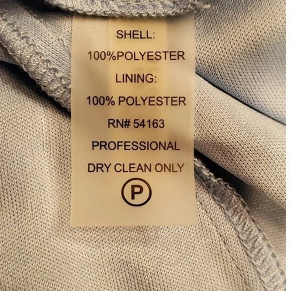 CALVIN Klein Women's Blue White Black Tank Flowy Petite Dress Size 8P - Picture 6 of 6